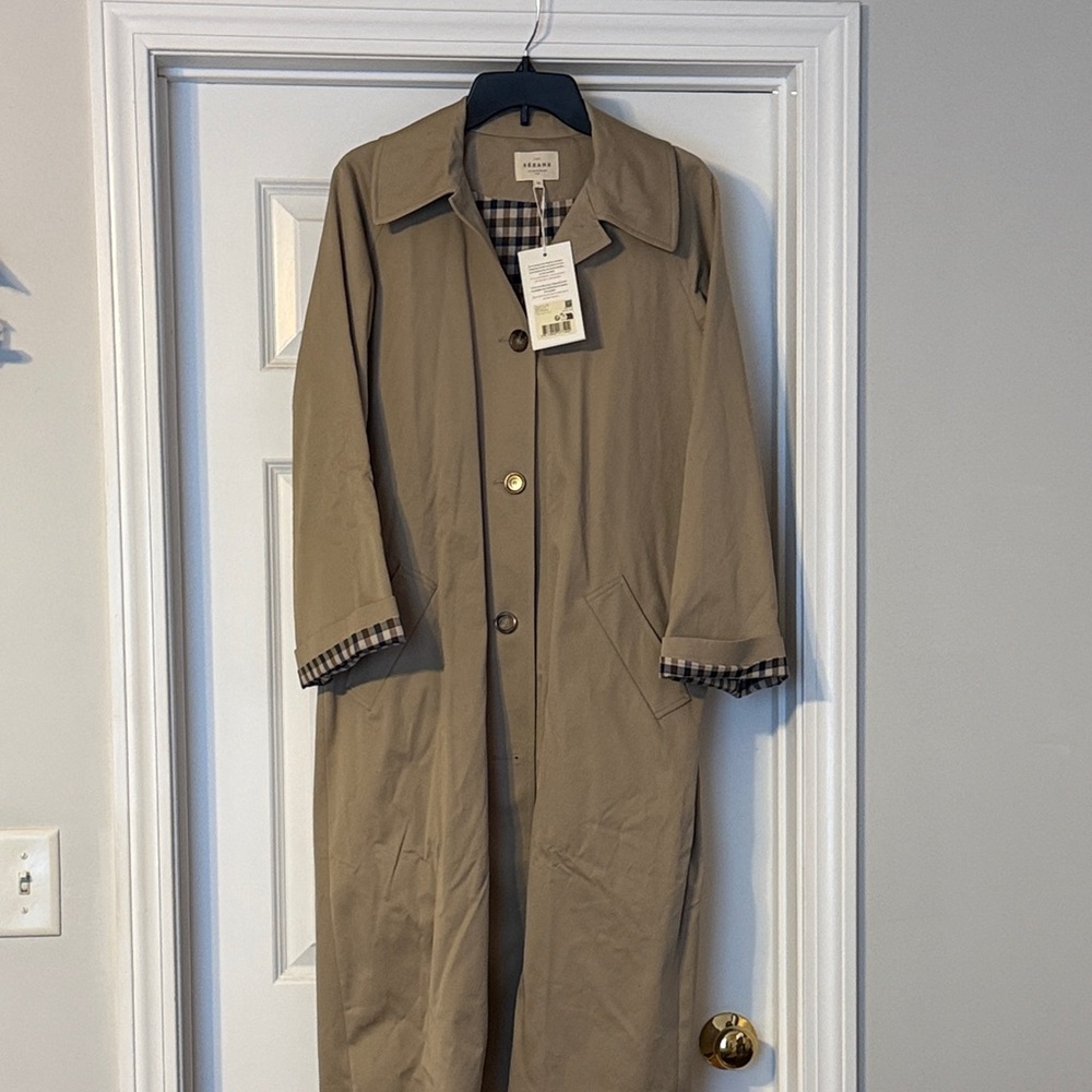 Sezane Tan Trench Coat